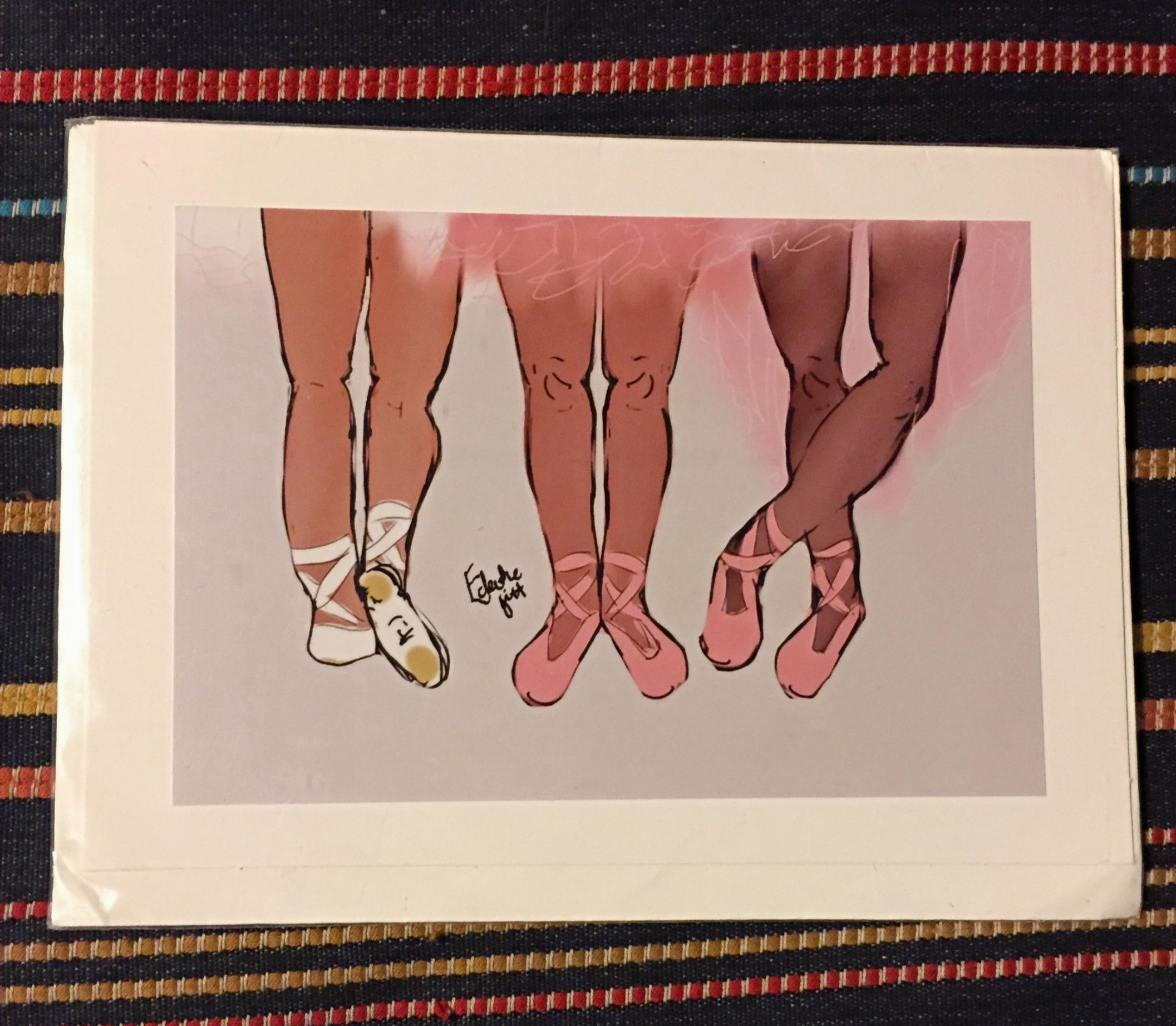 Greetings card - ballet