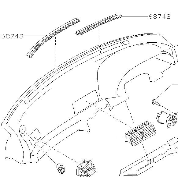 Thumbnail: Skyline R32 Dash Defrost Vents