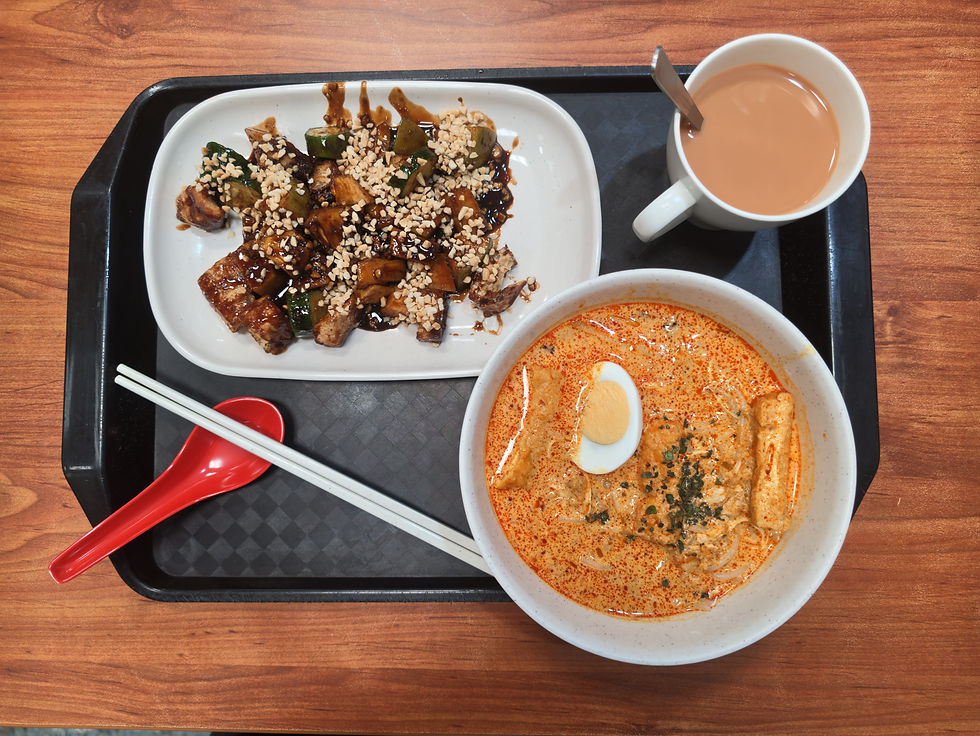 260828 Dignity Kitchen Perankan Rojak, Laksa, tea, teh