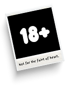 Photo stating the 18+ rating of I Married a Monster on a Hill with the words "Not for the faint of heart" on the bottom.