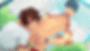 Natsumi's all pleasure, biting his shirt, eyes shut tight. And Keitaro, he's just eating up every reaction Natsumi gives.