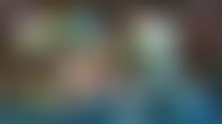 Peppermint Academy key art showing three muscular men in motion, one with glowing boxing gloves and another with wings, set against a colorful fantasy backdrop with creatures and spark effects, with the game logo in the corner.