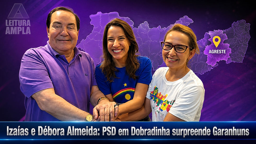 Débora Almeida e Izaías Régis: a dobradinha que pode redesenhar o cenário político de Garanhuns