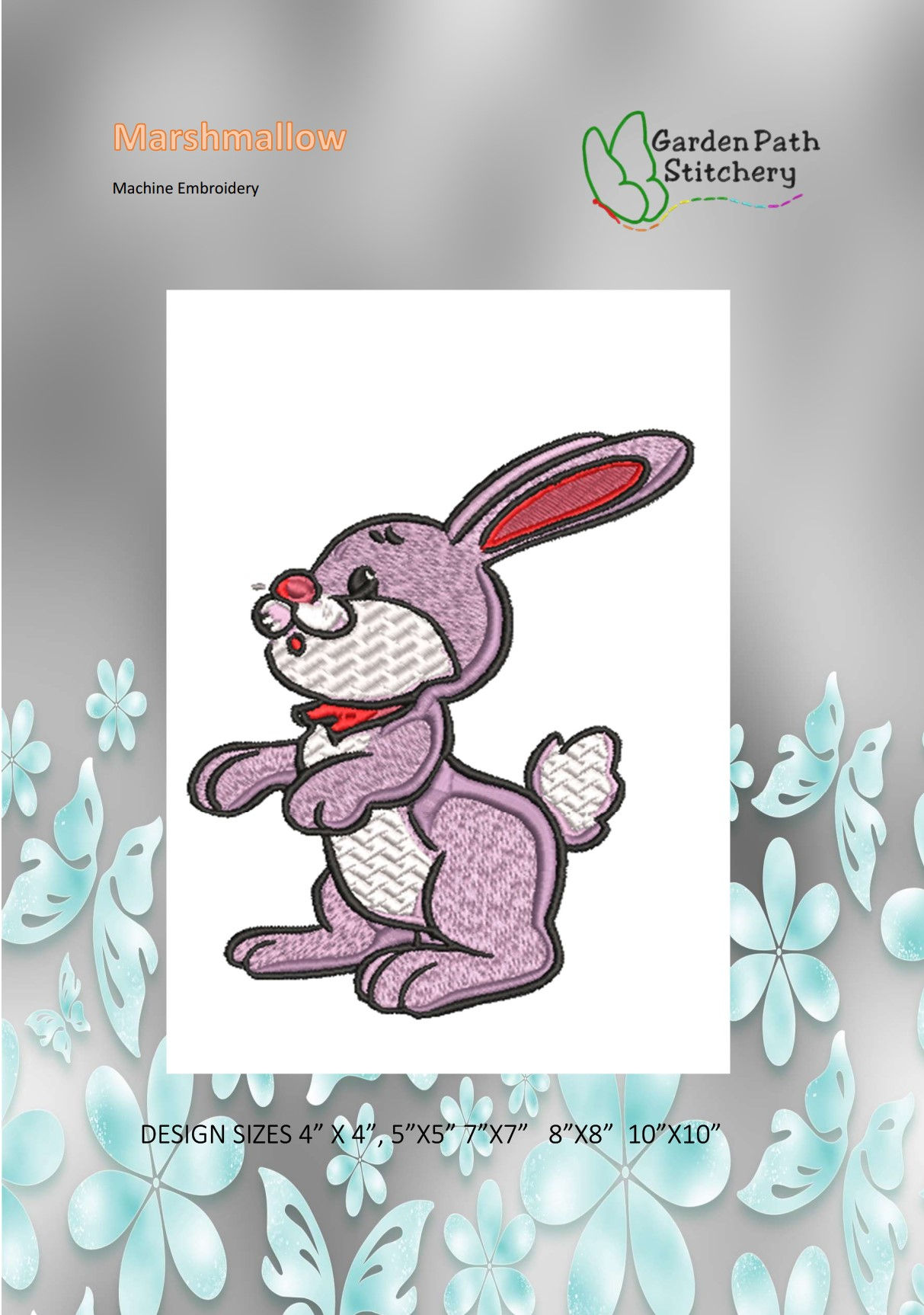 mashmellow machine embroidery design