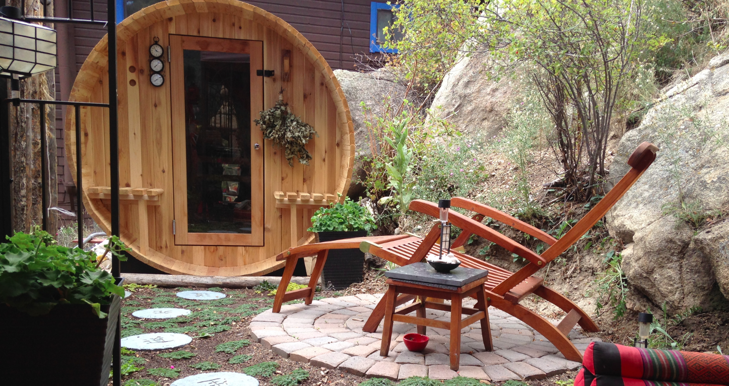 wine barrel sauna