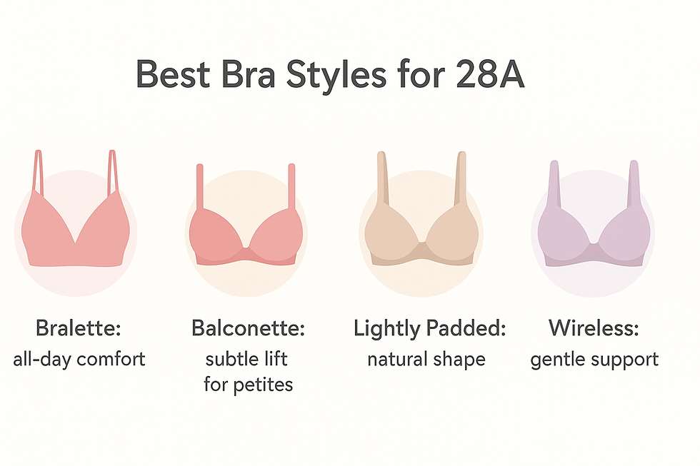 Best Bras for 28A Women Infographic
