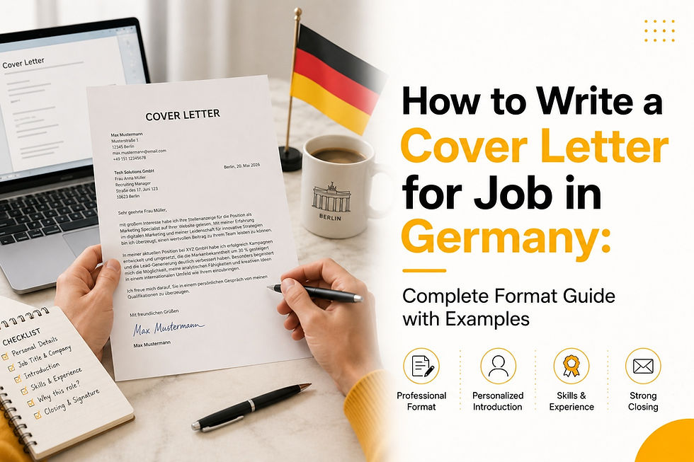 How to Write a Cover Letter for Job in Germany