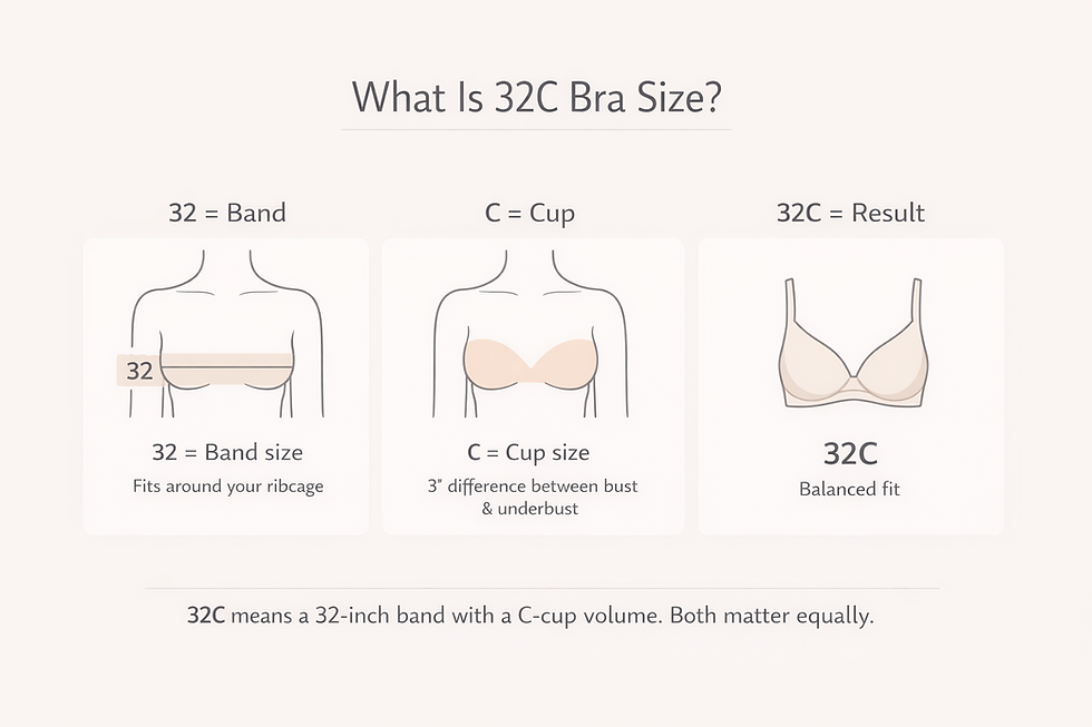 What Is 32C Bra Size? Infographic