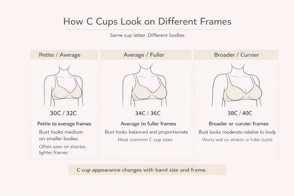 What Does C Cup Bra Mean Complete Guide To C Cup Sizes And Finding 