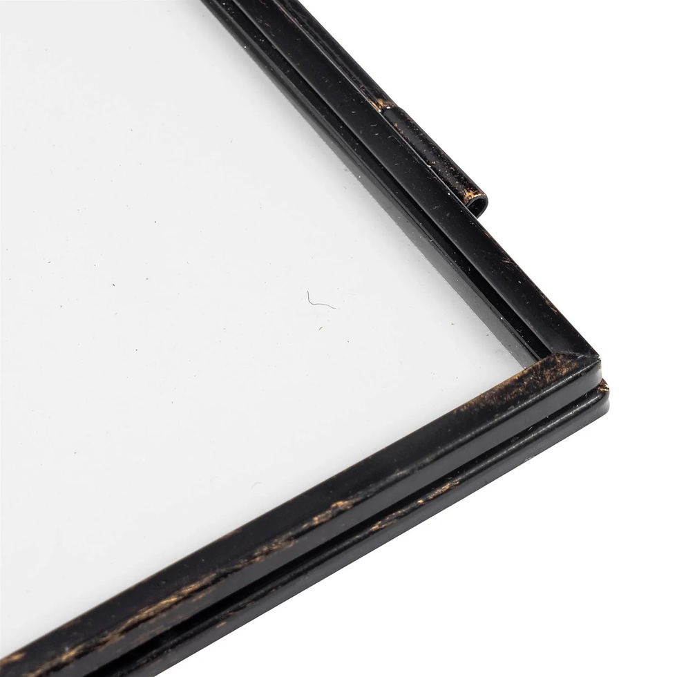 Thumbnail: 4” x 6” Black Metal Hanging Photo Frame