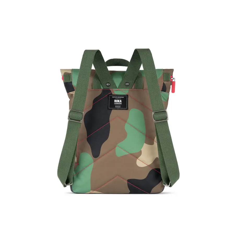 Thumbnail: Canfield Roll Top Backpack Vintage Camo Small by Roka