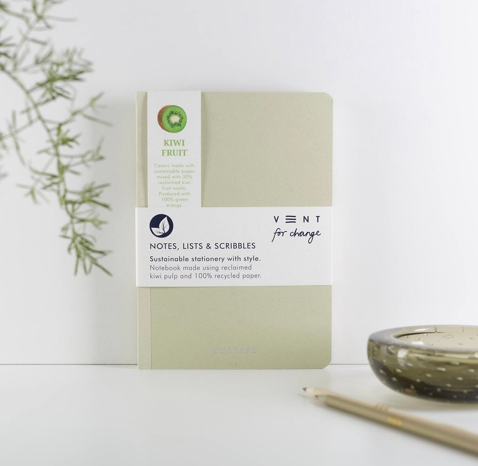 A5 Notebook Made From Recycled Kiwi Fruit