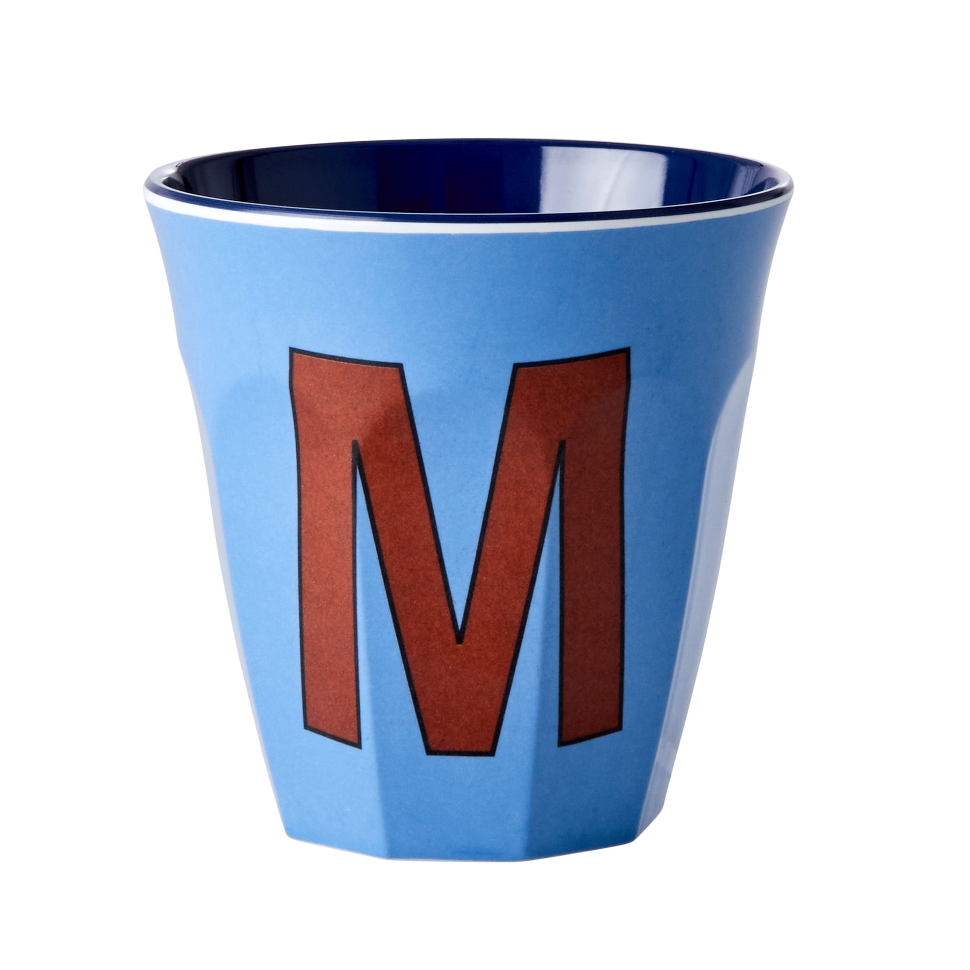 Rice Melamine Alphabet Cup - Blue - M