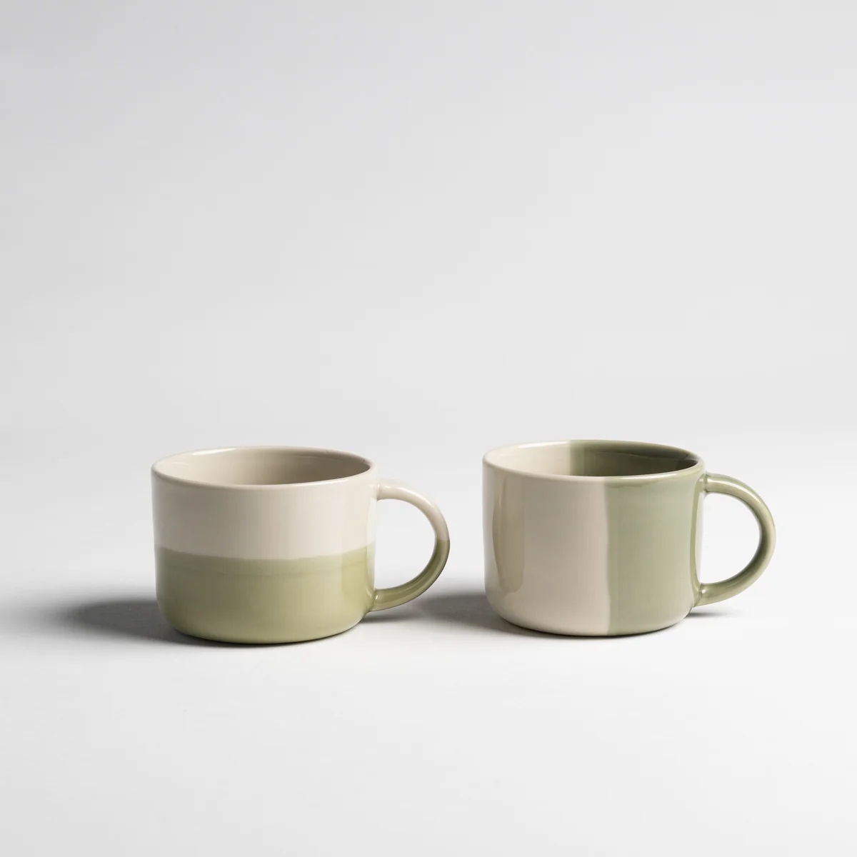 Rue Mug - Sage Green - Medium (Set of 2) by Kindred Mugs