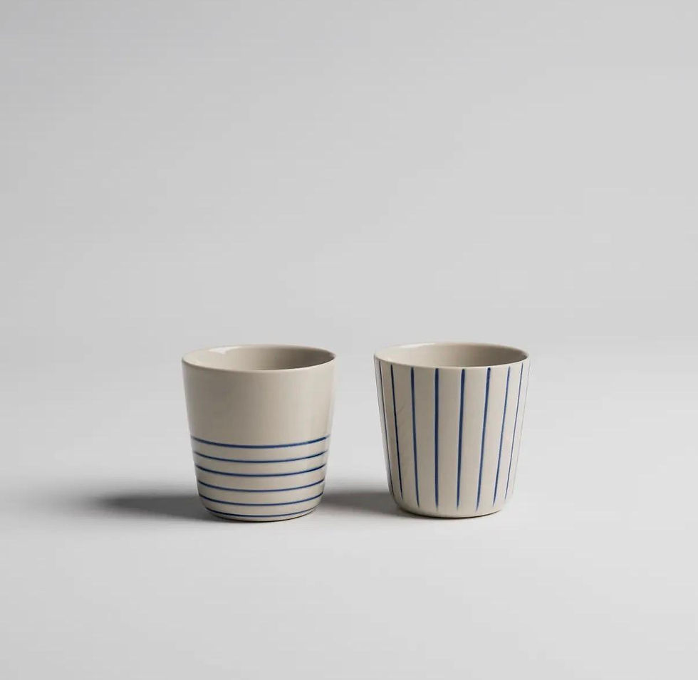 Thumbnail: Sorrell Beaker - Indigo Blue - Small (Set of 2) by Kindred Mugs