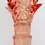 Thumbnail: Tall Pineapple Glass Candlestick Peach
