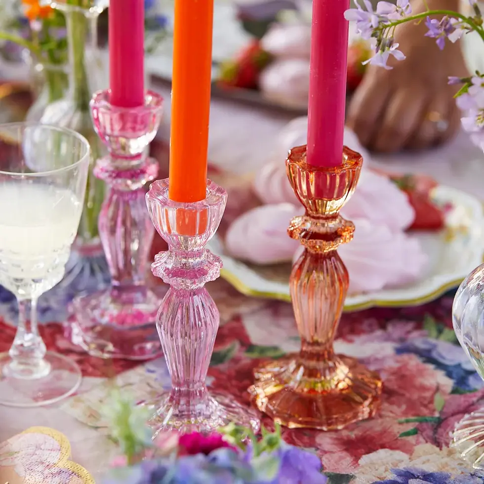 Thumbnail: Pink Boho Candleholder 