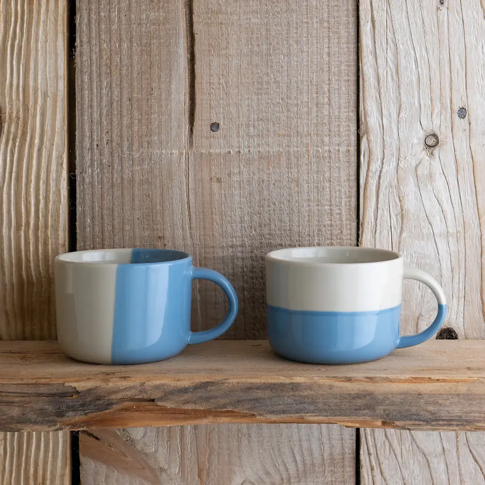 Thumbnail: Rue Mug - Light Blue - Medium (Set of 2) by Kindred Mugs