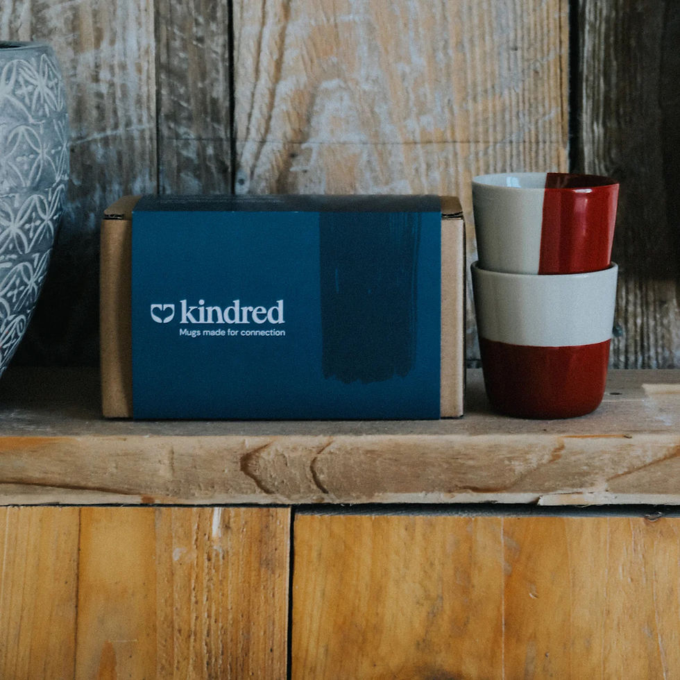 Thumbnail: Rue Beaker - Earth Red - Small (Set of 2) by Kindred Mugs