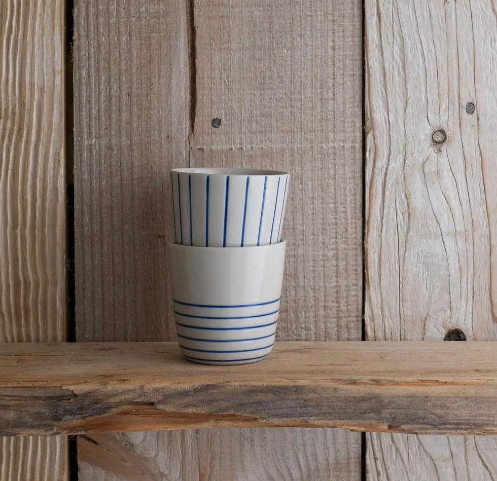 Thumbnail: Sorrell Beaker - Indigo Blue - Small (Set of 2) by Kindred Mugs