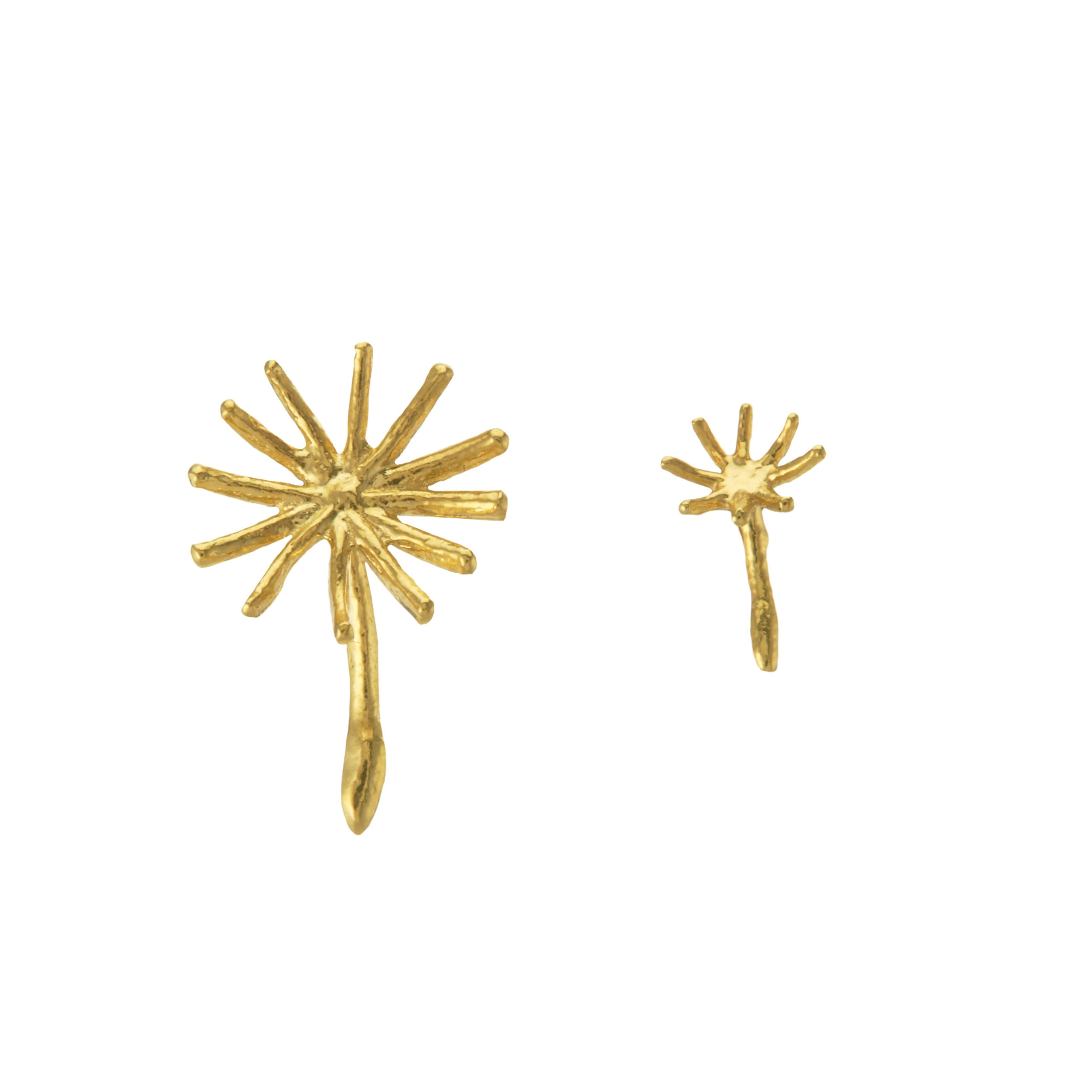 Assymetric Dandelion Fluff Earrings by Alex Monroe