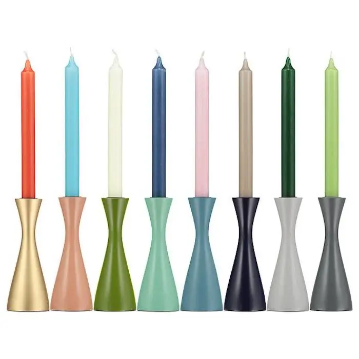 Thumbnail: British Colour Standard Medium Olive Green Candleholder