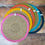 Thumbnail: Set of 6 Seagrass Jute Tablemats - Rainbow