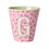 Thumbnail: Rice Melamine Alphabet Cup Flowers - Letter G