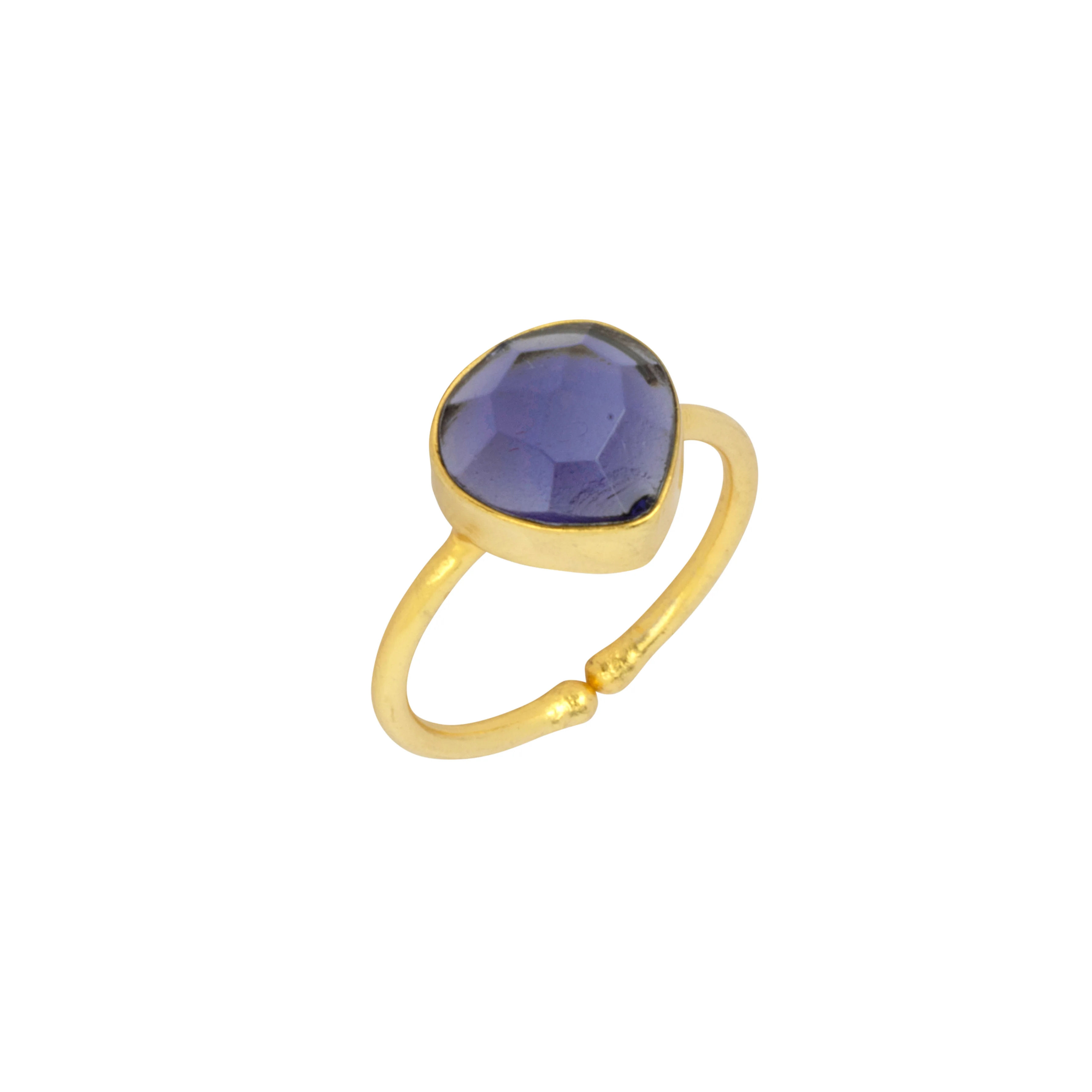 Lily Iolite Ring by Ashiana London