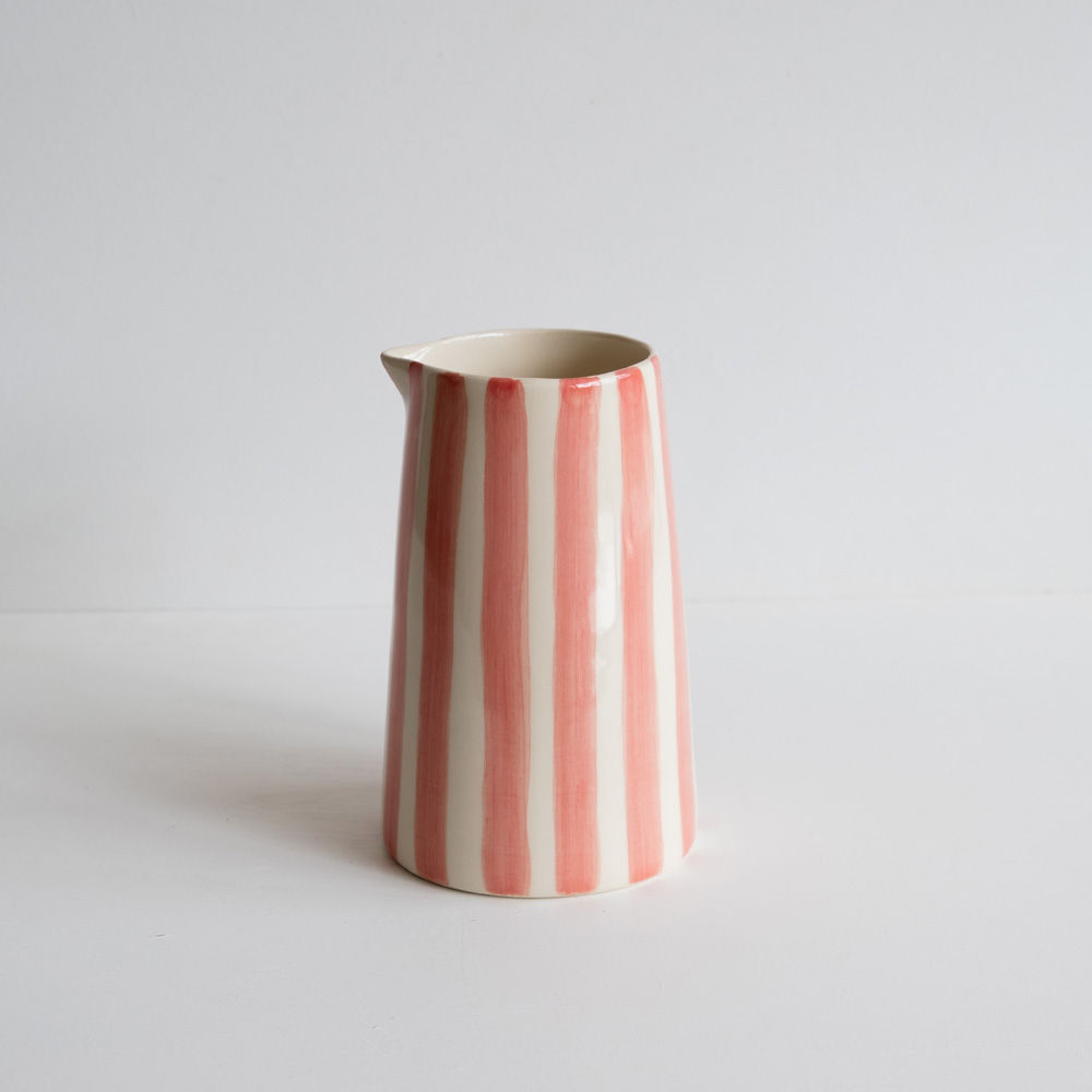 Musango Large Jug Candy Stripe Rose