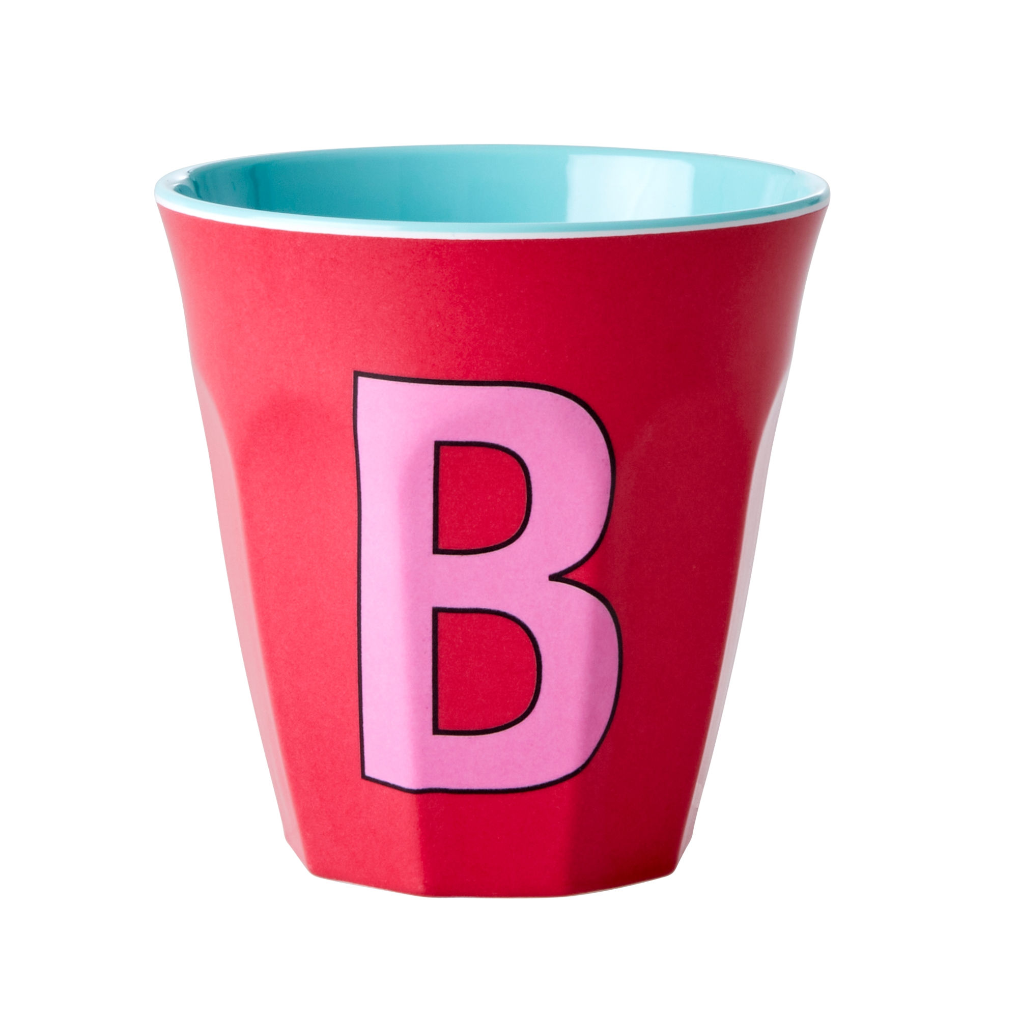 Rice Melamine Alphabet Cups - Red B