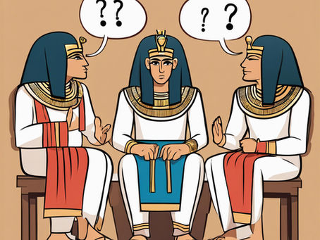 Cartoon of ancient Egyptians