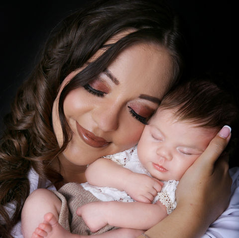 mother and baby girl