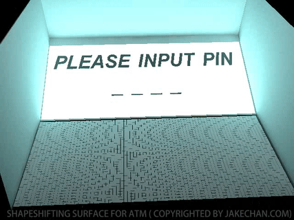 futuristic ATM animation