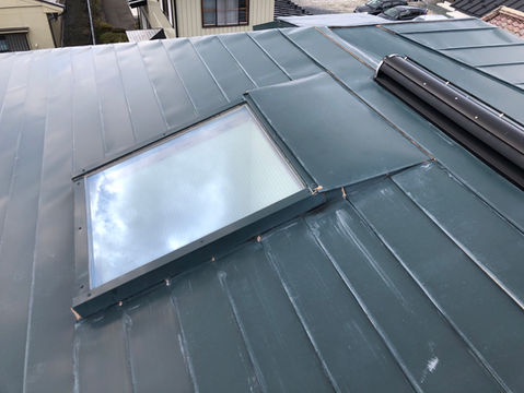 天窓からの雨漏り 盛岡市