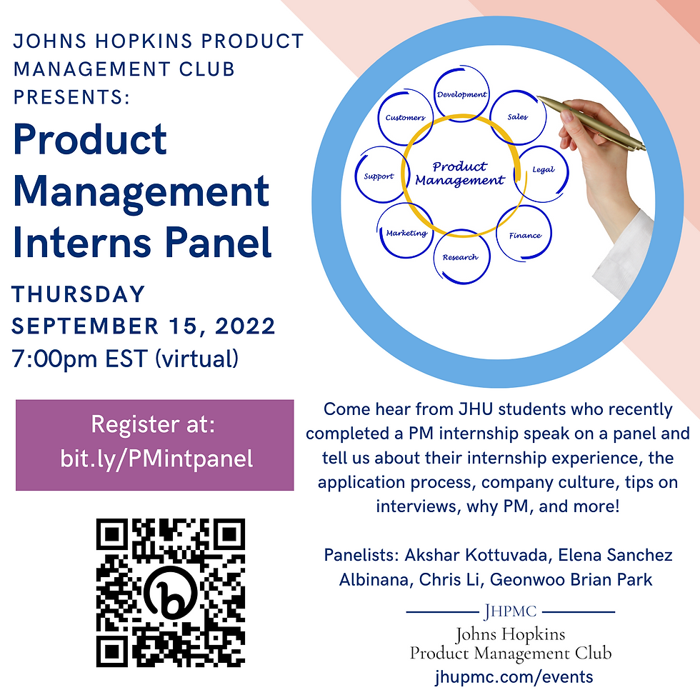 Product Management Internship Panel