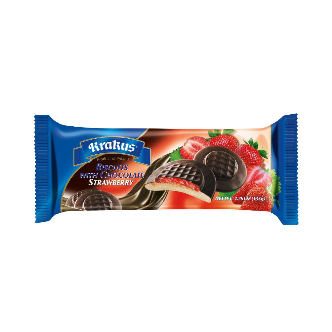 CHOCOLATE & STRAWBERRY BISCUITS