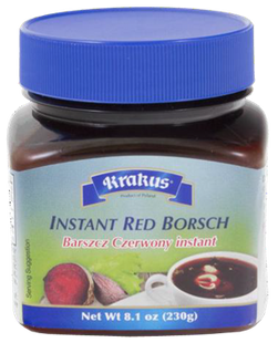 KRAKUS
PRODUCT OF POLAND
INSTANT RED BORSCHT
BARSZCZ CZERWONY INSTANT