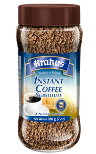 KRAKUS
PRODUCT OF POLAND
INSTANT COFFEE SUBSTITUTE JAR
KAWA ZBOŻOWA - SŁOIK