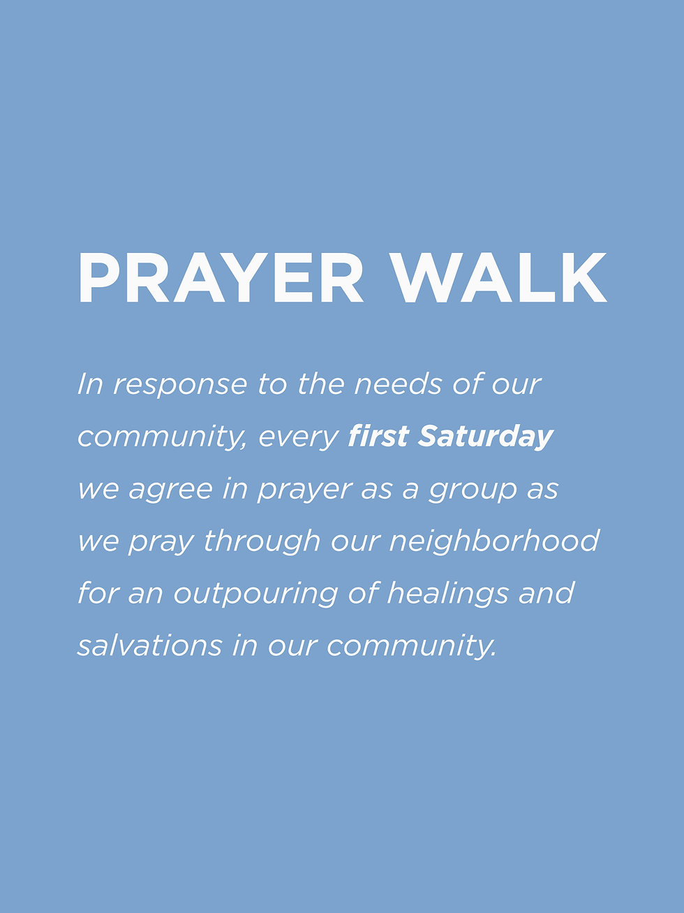 Website - Prayer Walk