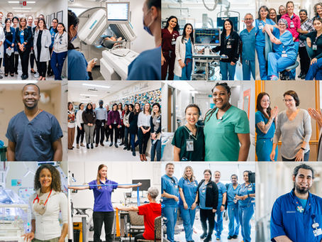 A collage of Southlake Health staff