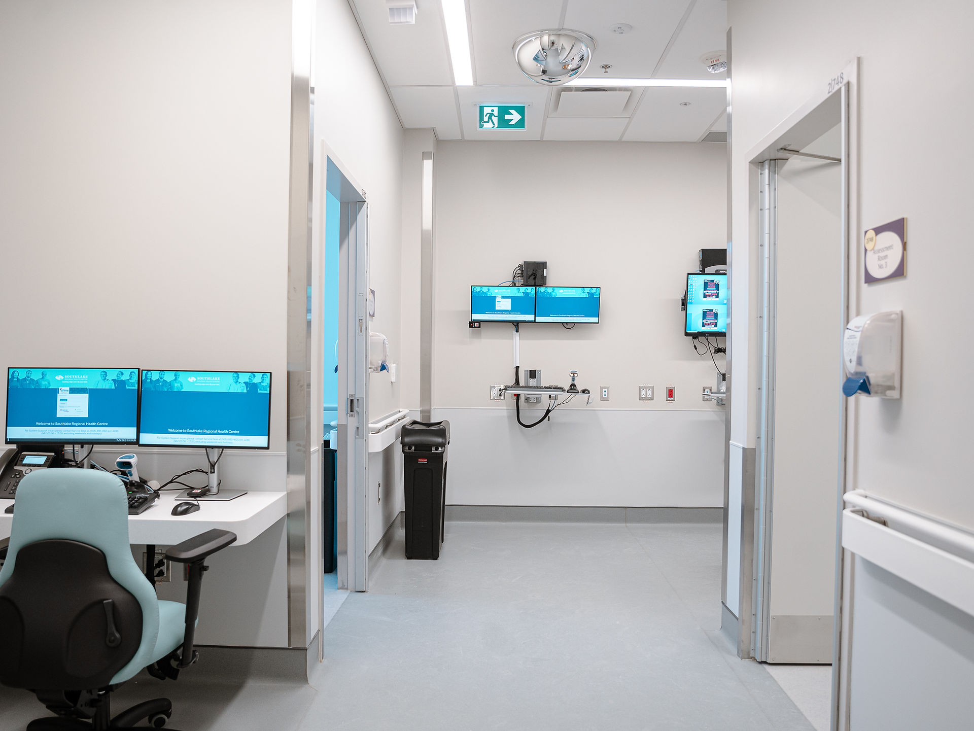 Provider workspace in Southlake Health’s expanded Emergency Department 