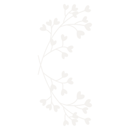 Hand drawn floral wedding decor 
