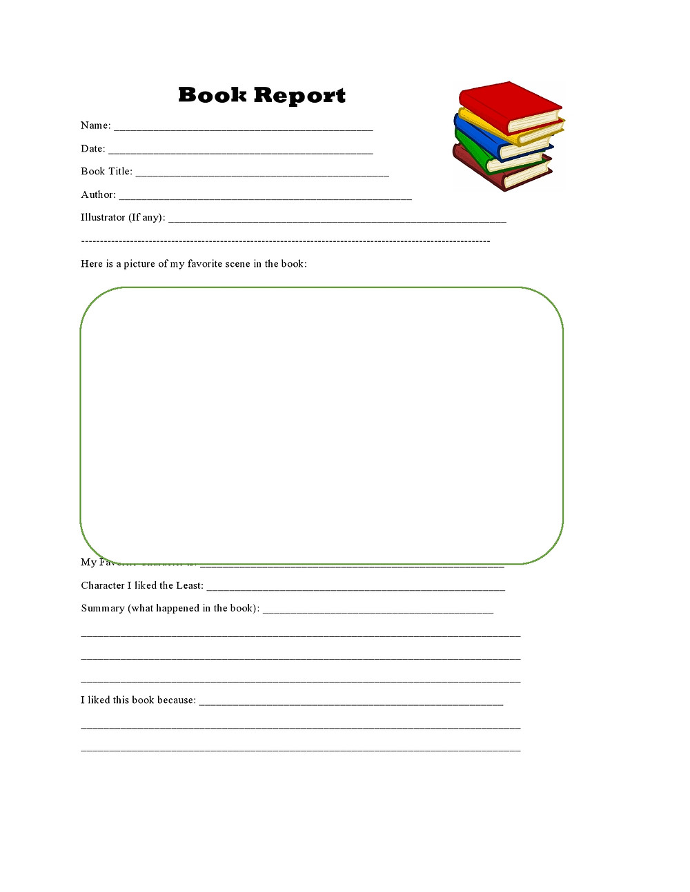 Homeschool Printables Book Report for Grades K, 2222st, and 22nd Regarding 2Nd Grade Book Report Template Homeschool Printables Book Report for Grades K, 2222st, and 22nd Regarding 2Nd Grade Book Report Template