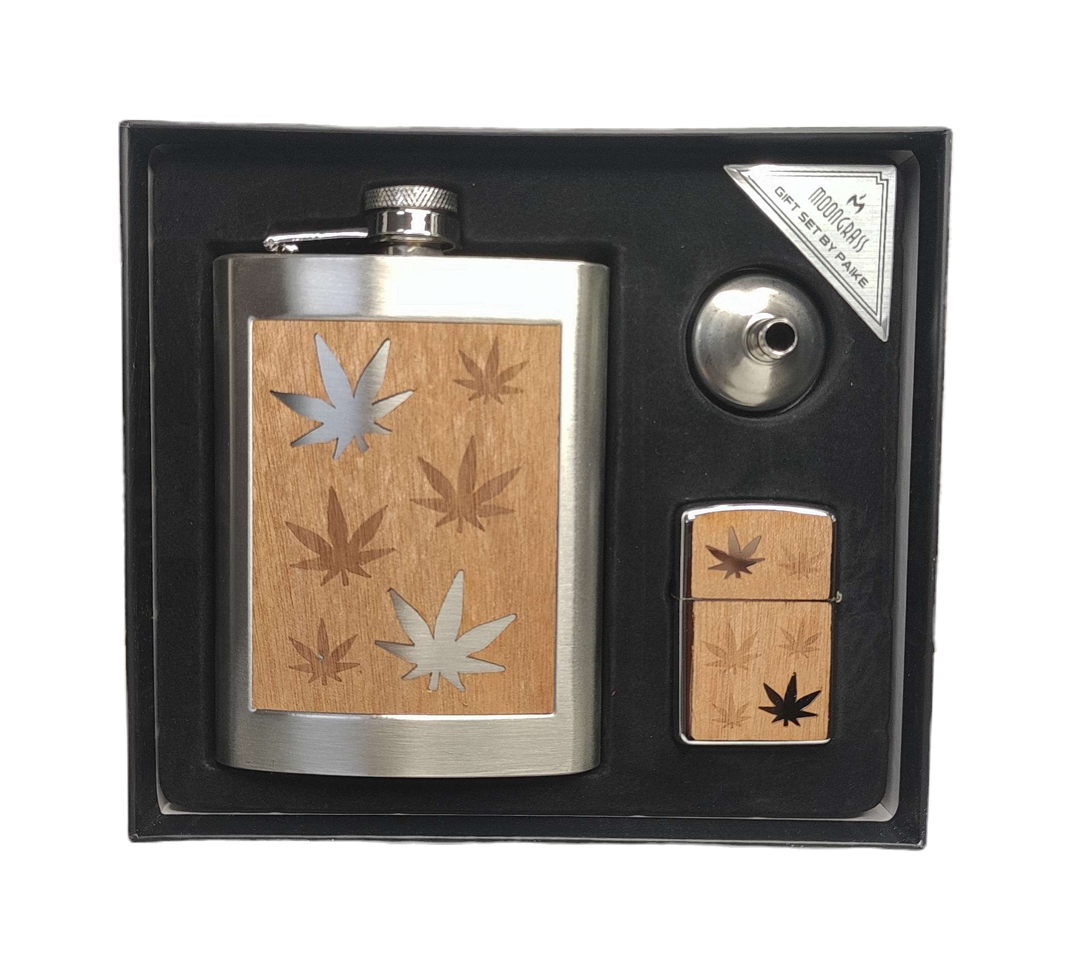 Подаръчна манерка с запалка и фунията 