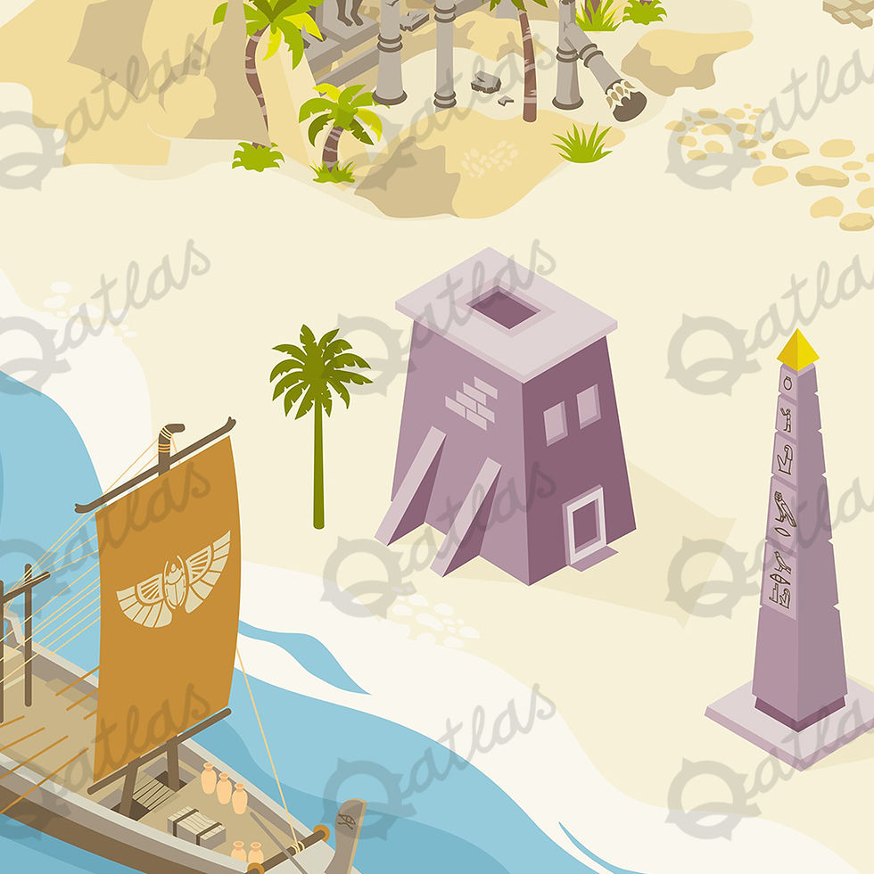 Thumbnail: World Builder Map - Egyptian illustrations