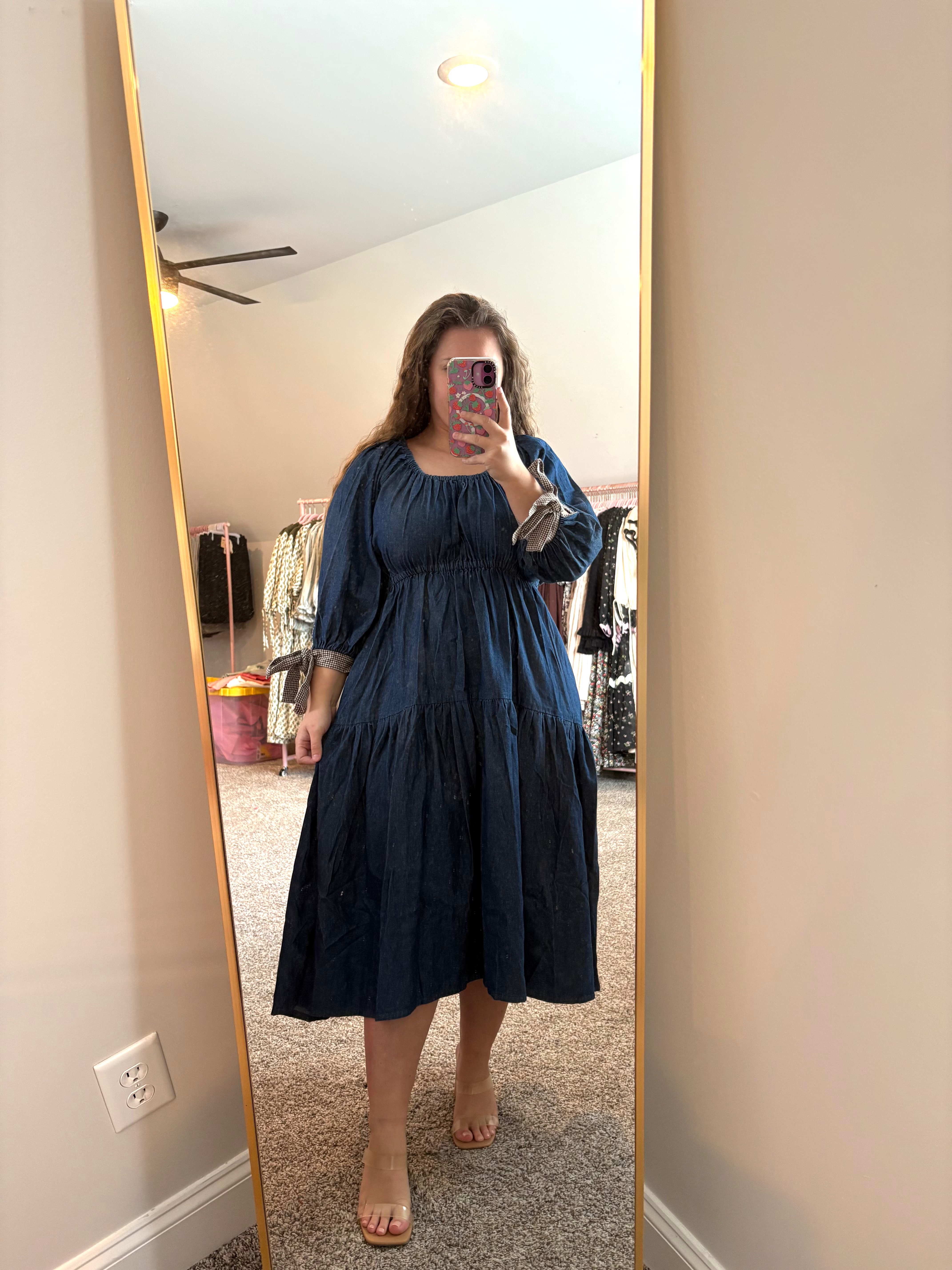 Falling For Denim Dress PLUS 