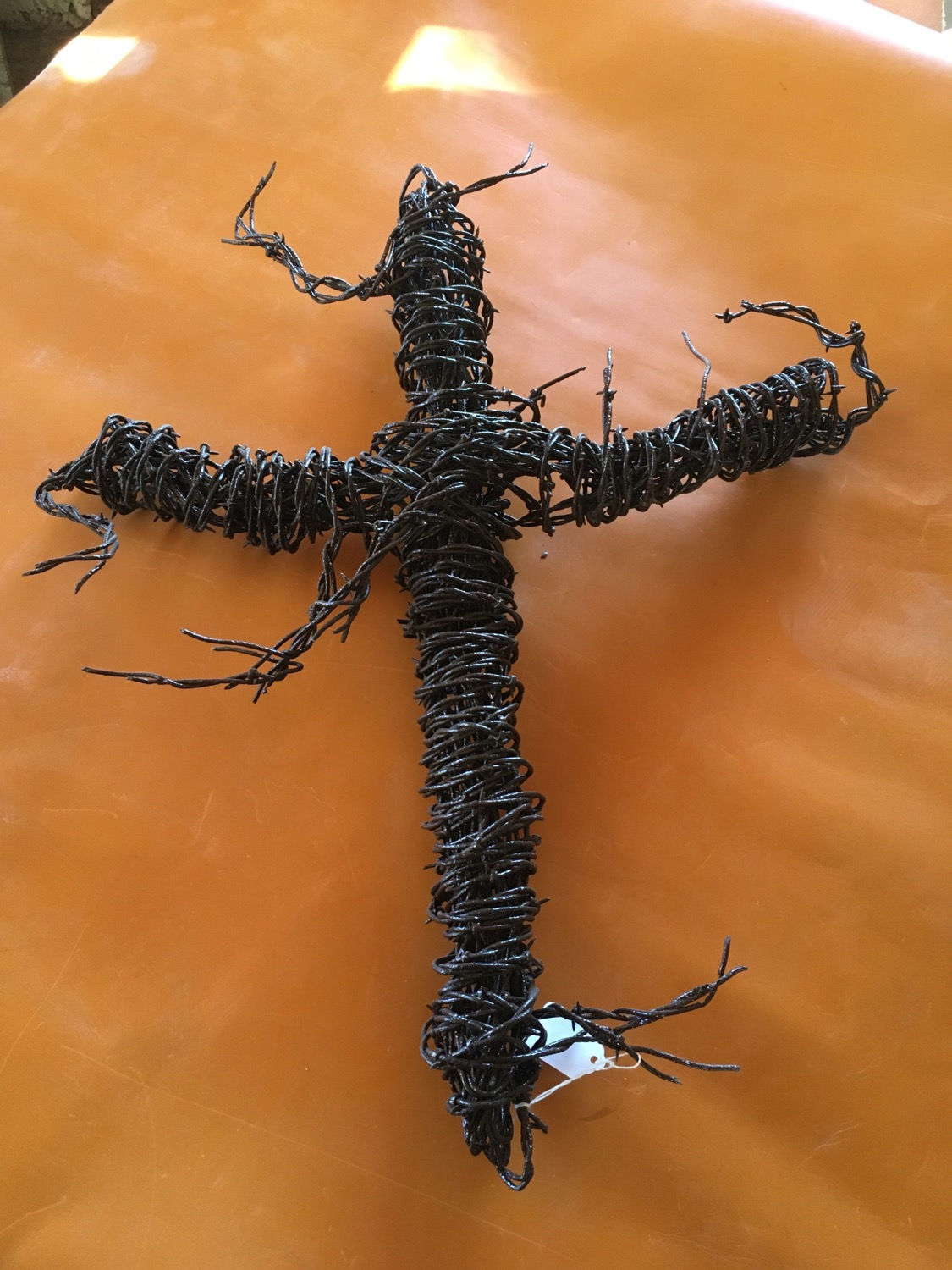 Barbed wire cross.  ***SOLD***