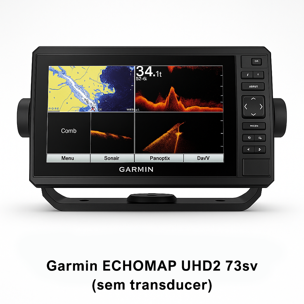 GPS Marítimo Garmin ECHOMAP UHD2 73sv (sem transducer)
