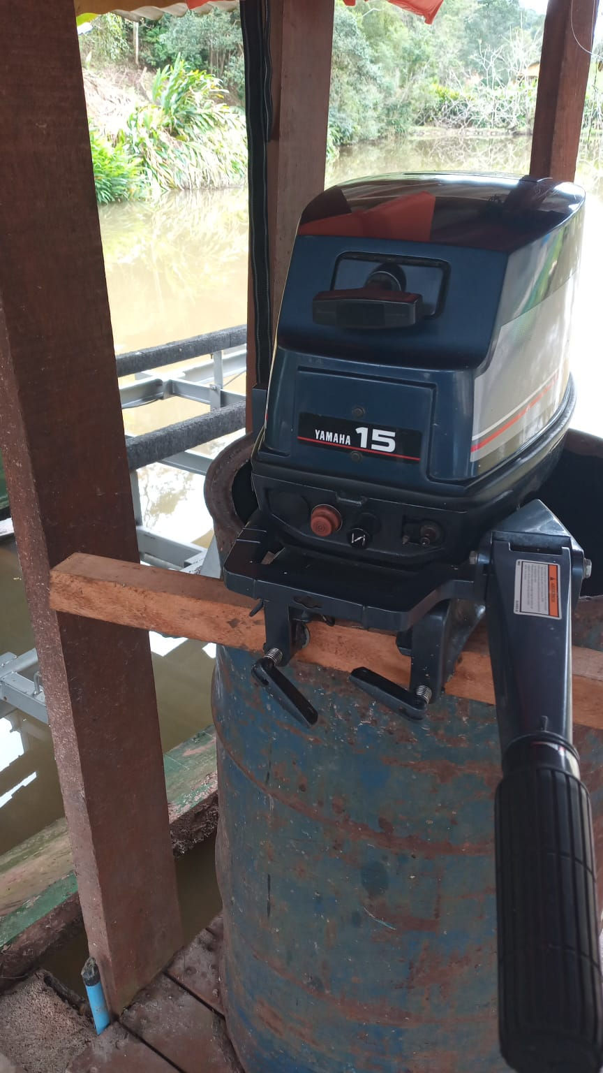 Miniatura: Barco De Aluminio Fluvimar 550 + Yamaha 15 Hp + Carreta Rodo